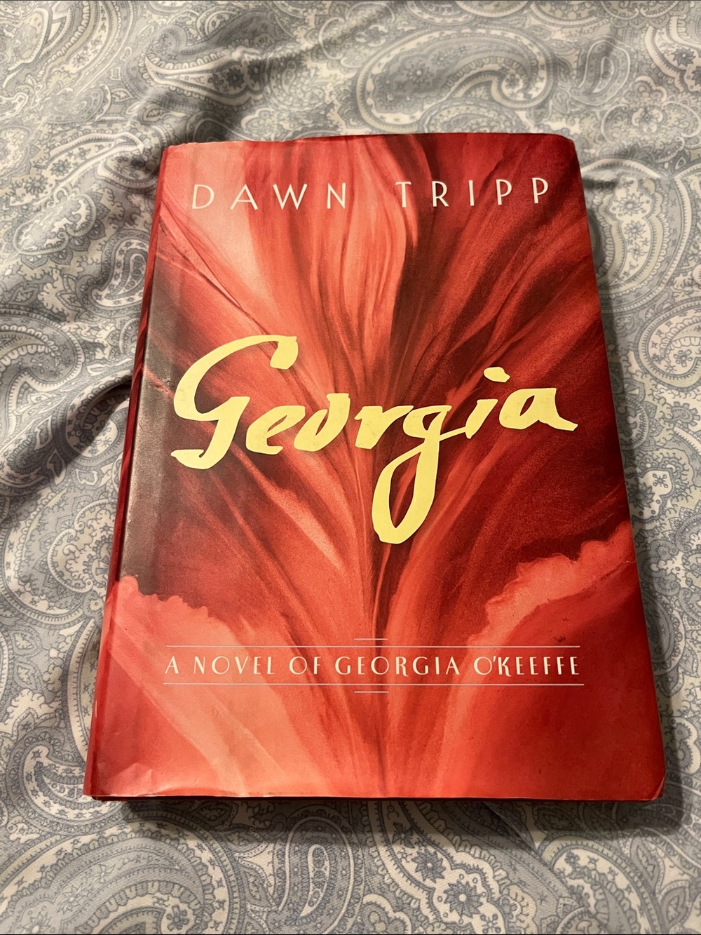 Georgia by Dawn Tripp - Red Hardcover Novel